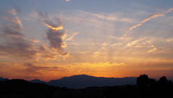 夕焼けの風景写真　高画質の壁紙